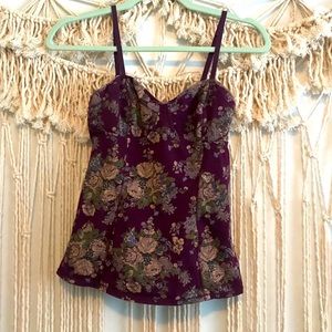 Aritzia Stretchy Corset Style Tank
